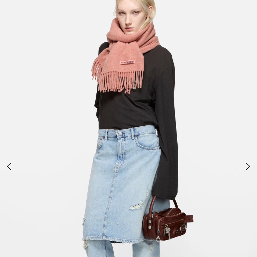 Acne Studios Fringe Wool Scarf